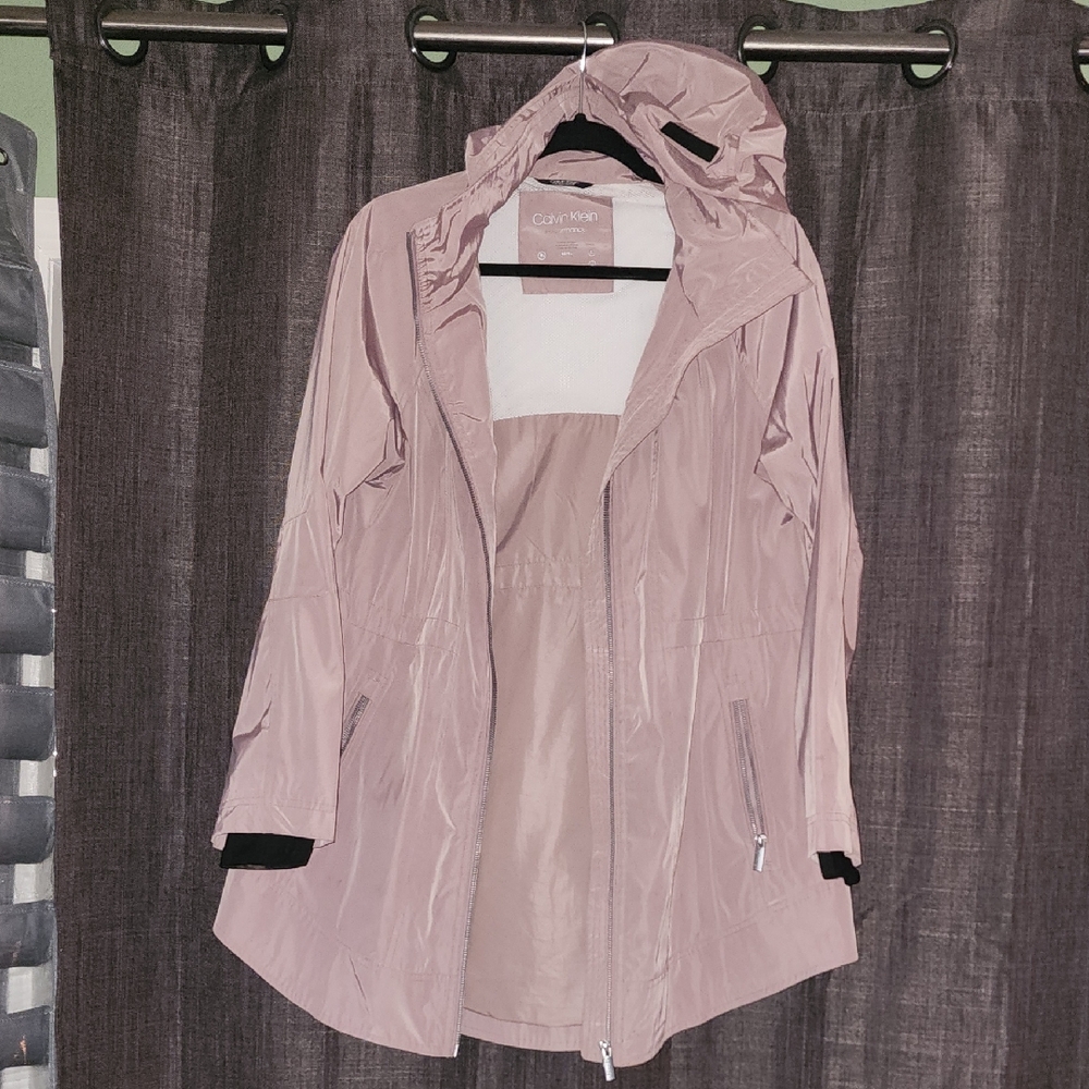 Calvin Klein Women's Light Pink Rain Jacket